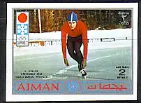 Ajman Mi.Nr.767B Olympia 72/68, Eisschnelllauf (2 R)