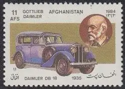 Afghanistan Mi.Nr. 1363 Automobile, Gottlieb Daimler, Daimler DB 18 (11)