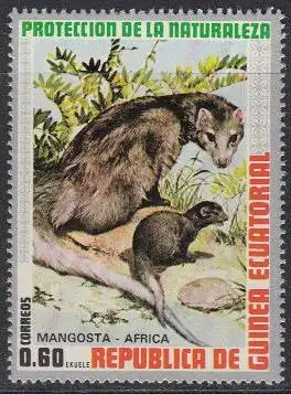 Äquatorialguinea Mi.Nr. 476 Afrikanische Tiere, Manguste (0,60)