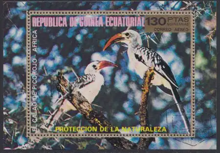 Äquatorialguinea Mi.Nr. Block 246 Afrikanischer Vogel 