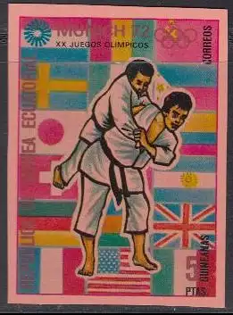 Äquatorialguinea Mi.Nr. A111 Olympia 1972 München, Judo (5)