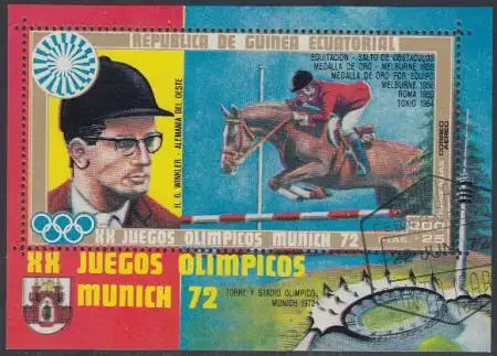 Äquatorialguinea Mi.Nr. Block 13 Olympia 1972 München, H.G. Winkler 