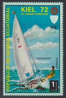 Äquatorialguinea Mi.Nr. 98 Olympia 1972 München/Kiel, Segeln (1)