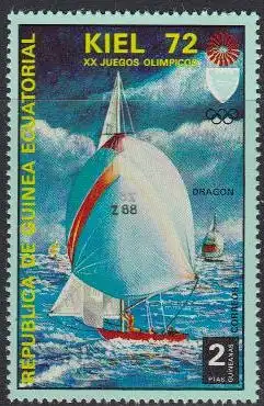 Äquatorialguinea Mi.Nr. 99 Olympia 1972 München/Kiel, Segeln (2)