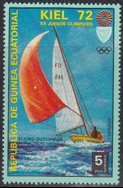 Äquatorialguinea Mi.Nr. 101 Olympia 1972 München/Kiel, Segeln (5)