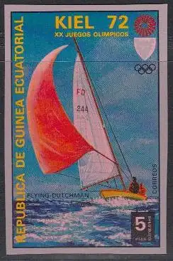 Äquatorialguinea Mi.Nr. A101 Olympia 1972 München/Kiel, Segeln (5)