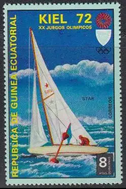 Äquatorialguinea Mi.Nr. 102 Olympia 1972 München/Kiel, Segeln (8)