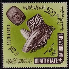 Aden Qu´aiti State Mi.Nr. 79A Olympia 68, Mexiko (75 Fils)