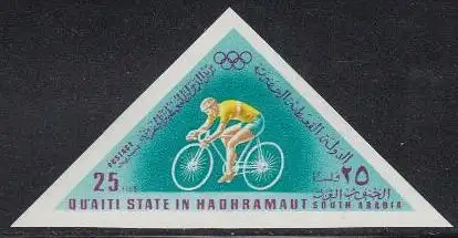 Aden Qu'aiti State Mi.Nr. 211B Olympia 1968 Mexiko, Radfahren (25)