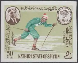 Aden Kathiri State Mi.Nr. 137B Olympia 1968 Grenoble, Skilanglauf (50)