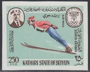 Aden Kathiri State Mi.Nr. 140B Olympia 1968 Grenoble, Skispringen (250)