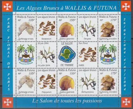 Wallis & Futuna Mi.Nr. Klbg. 881-83 Braunalgen (mit 2 x 881-83)