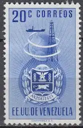 Venezuela Mi.Nr. 717 Anzoátegui-Wappen, Bohrturm, Tanker, Weltkugel (20)