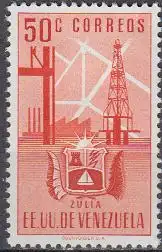 Venezuela Mi.Nr. 698 Zulia-Wappen, Bohrturm, Raffinerie (50)