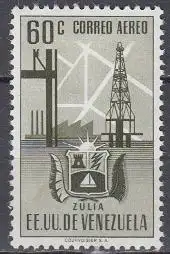 Venezuela Mi.Nr. 705 Zulia-Wappen, Bohrturm, Raffinerie (60)