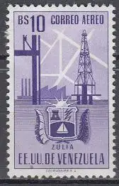 Venezuela Mi.Nr. 709 Zulia-Wappen, Bohrturm, Raffinerie (10)