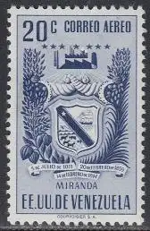 Venezuela Mi.Nr. 799 Miranda-Wappen, Kakao, Zuckerrohr (20)