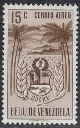 Venezuela Mi.Nr. 813 Sucre-Wappen, Meersalz-Gewinnung, Palmen (15)