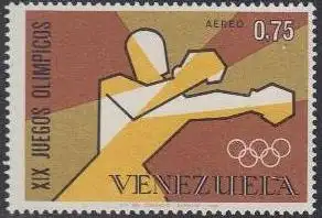 Venezuela Mi.Nr. 1750 Olympia 1968 Mexiko, Boxen (0,75)