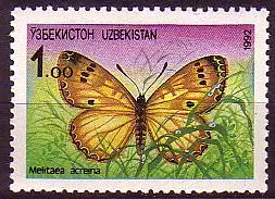 Usbekistan Mi.Nr. 2 Schmetterling (1,00)