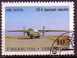 Usbekistan Mi.Nr. 79 Flugzeug, Antonow AN-8  (10,00)