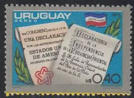 Uruguay Mi.Nr. 1364 Unabhängigkeitserklärungen der USA und Uruguays (0,40)