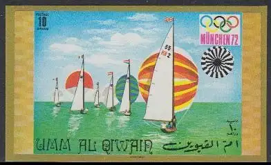 Umm al-Kaiwain Mi.Nr. 467B Olympia 1972 München, Segeln (10)