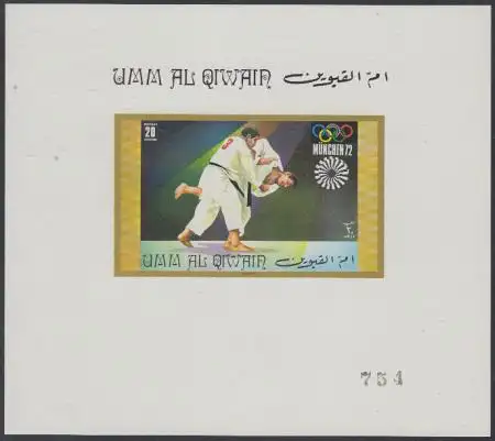 Umm al-Kaiwain Mi.Nr. 469(Block) Olympia 1972 München, Judo (20)