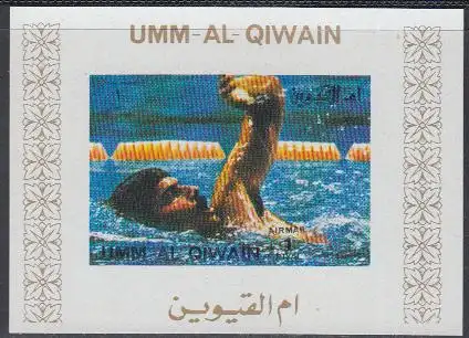 Umm al-Kaiwain Mi.Nr. 939B (Block) Olmypia 1972 München, Schwimmen (1)