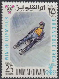 Umm al-Kaiwain Mi.Nr. 234A Olympia 1968 Grenoble, Rodeln (25)