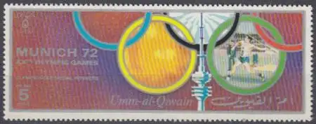 Umm al-Kaiwain Mi.Nr. 698 I A Olympia 1972 Sieger Speerwerfen (5)