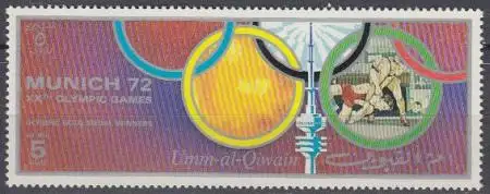 Umm al-Kaiwain Mi.Nr. 702 I A Olympia 1972 Sieger Ringen (5)