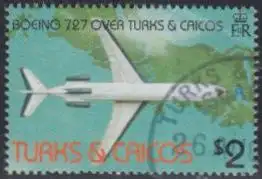 Turks- u.Caicos-Inseln Mi.Nr. 609 Flugzeuge, Boeing 727-200 (2)