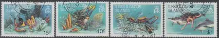 Turks- u.Caicos-Inseln Mi.Nr. 549-52 Tauchsport (4 Werte)