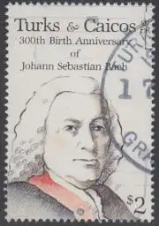 Turks- u.Caicos-Inseln Mi.Nr. 756 300.Geb.Johann Sebastian Bach (2)