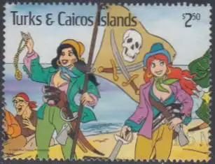 Turks- u.Caicos-Inseln Mi.Nr. 771 Disneyland, W.Disney-Fig. Read+Bonney (2,50)