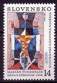 Slowakei Mi.Nr. 174 Europa 1993, Zeitgenössische Kunst (14 Sk)