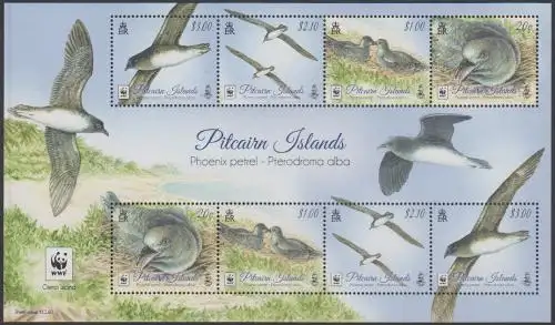 Pitcairn MiNr. Klbg.971-74 Phönixsturmvogel (mit 2 x 971-974)