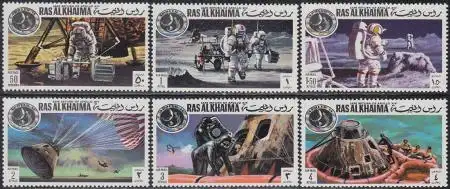 Ras al Khaima Mi.Nr. 708-13A Apollo 14 (6 Werte)