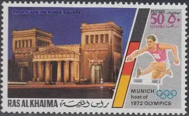 Ras al Khaima Mi.Nr. 724A Olympia 1972 München, Propyläen (50)