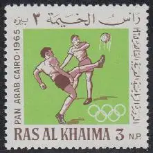 Ras al Khaima Mi.Nr. 39A Panarabische Sportspiele Kairo, Fußball (3)