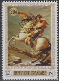 Ruanda Mi.Nr. 351A 200.Geb.Napolen, Gemälde von Jaques Louis David (20)