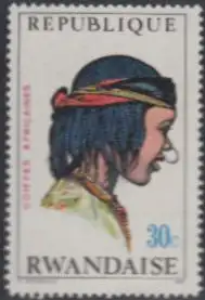 Ruanda Mi.Nr. 440A Afrik. Kopfbedeckungen, Tschad (30)