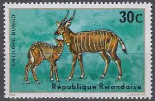 Ruanda Mi.Nr. 674A Antilopen, Bongo (30)