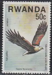 Ruanda Mi.Nr. 895A Greifvögel, Seeadler (50)