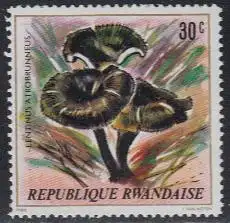 Ruanda Mi.Nr. 1052A Pilze, Lentinus atrobrunneus (30)