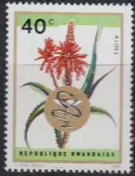 Ruanda Mi.Nr. 343A Afrik.Heilkräuter, Aloes (40)