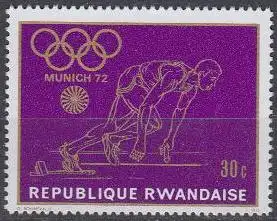 Ruanda Mi.Nr. 456A Olympiade 1972 München, Sprint, gez. (30)