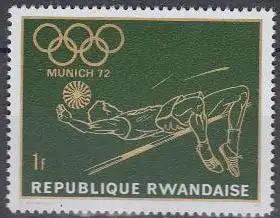 Ruanda Mi.Nr. 458A Olympiade 1972 München, Hochsprung, gez. (1)