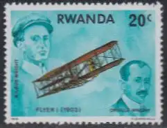 Ruanda Mi.Nr. 952A Geschichte der Luftfahrt, Flyer I (1903) (20)